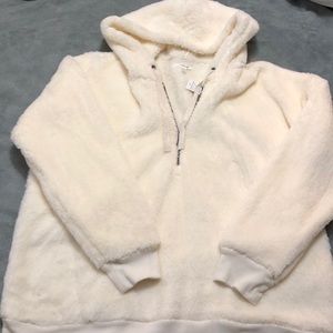 Maurices XXL Teddy Bear Half Zip Hoodie